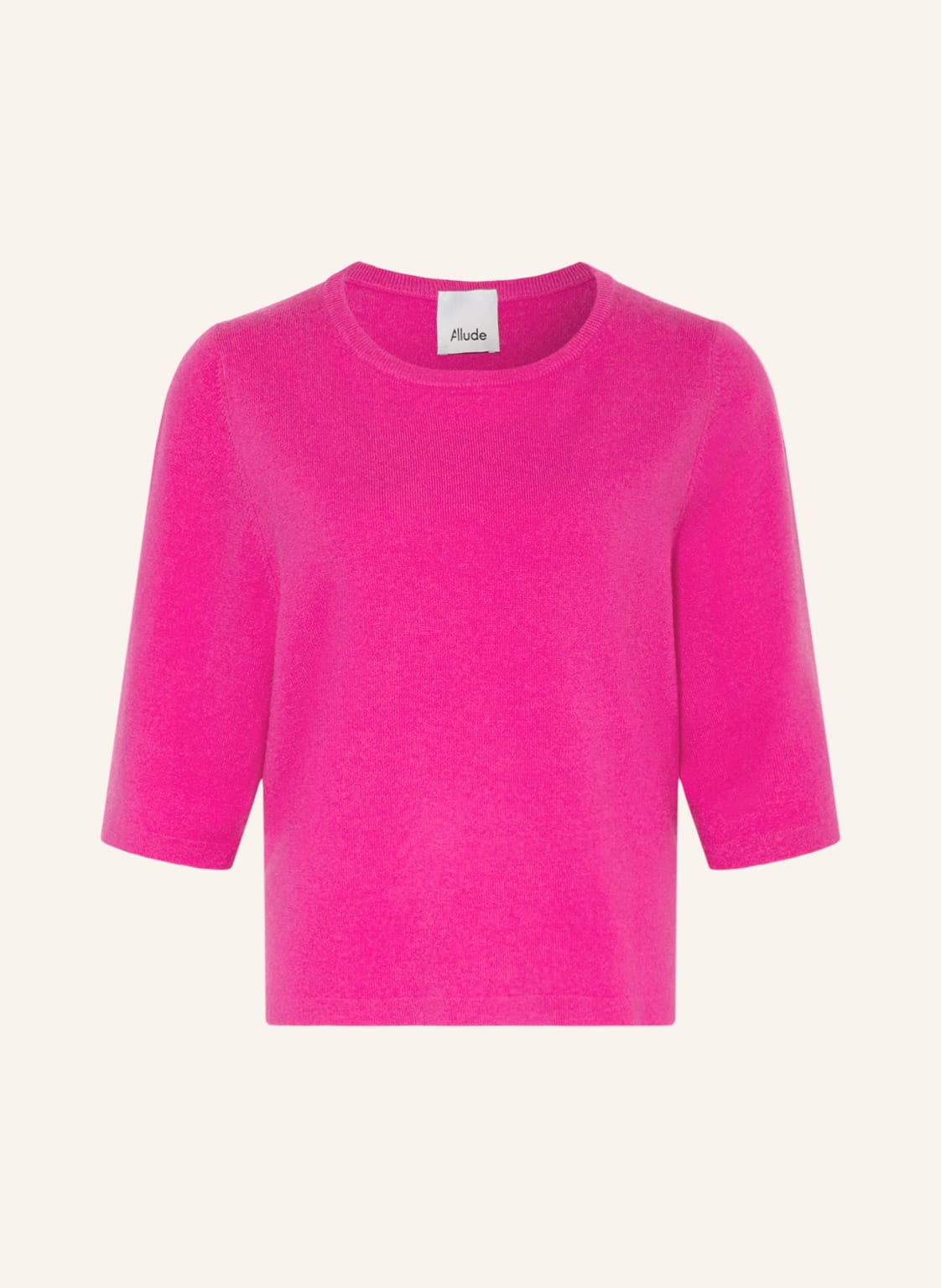 Image of Allude Pullover Mit Cashmere Und 3/4-Arm pink