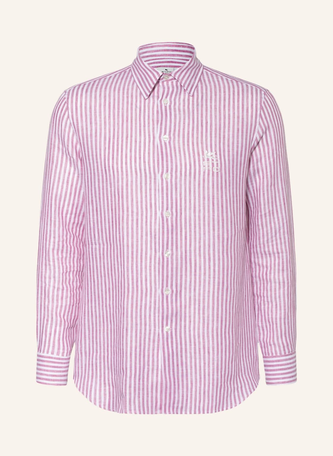 Image of Etro Leinenhemd Slim Fit violett