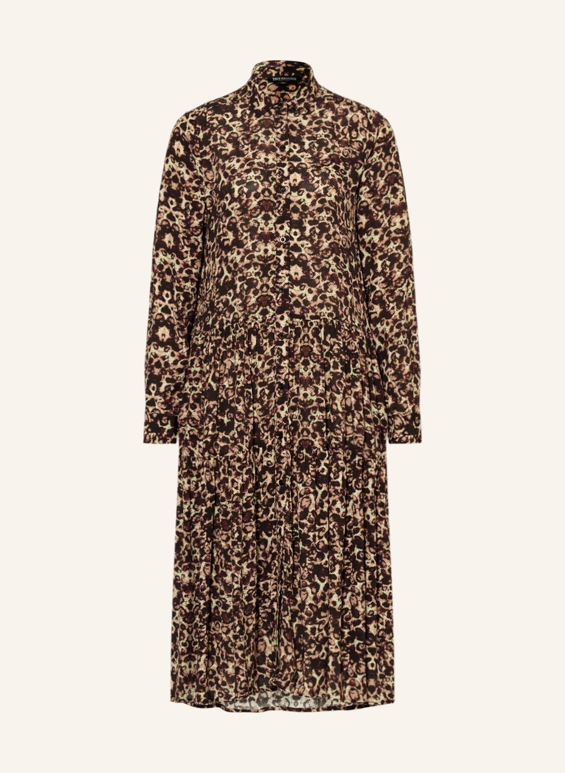Image of True Religion Hemdblusenkleid braun