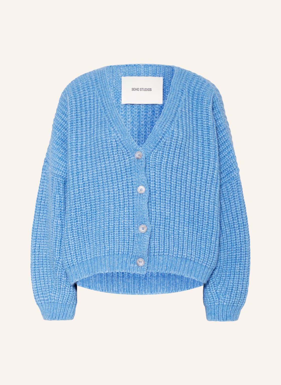 Image of Hey Soho Strickjacke Milla Mit Alpaka blau