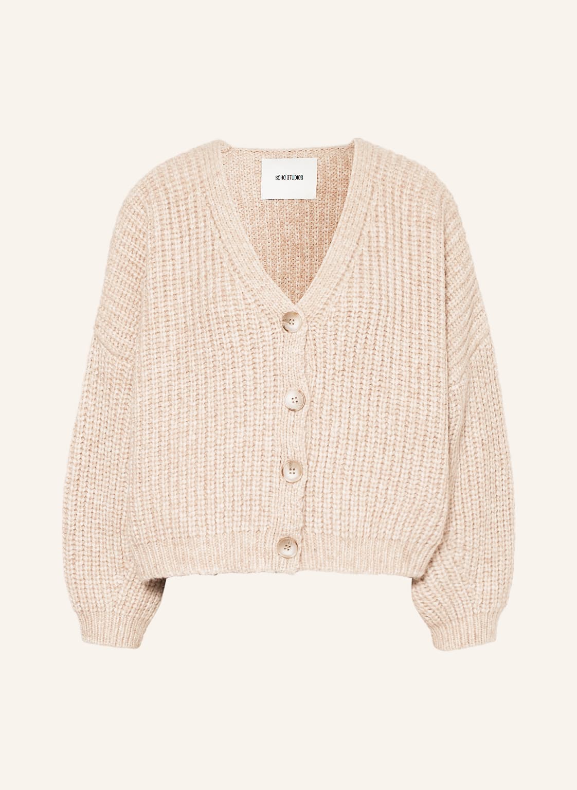 Image of Hey Soho Strickjacke Milla Mit Alpaka beige