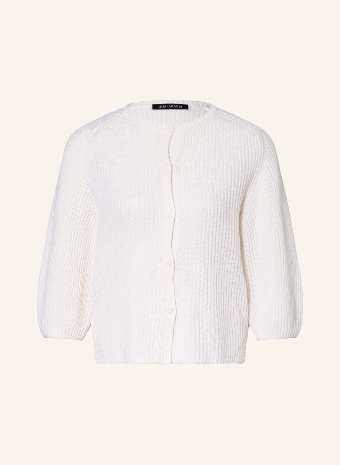 Image of Iris Von Arnim Strickjacke Enya Aus Cashmere weiss