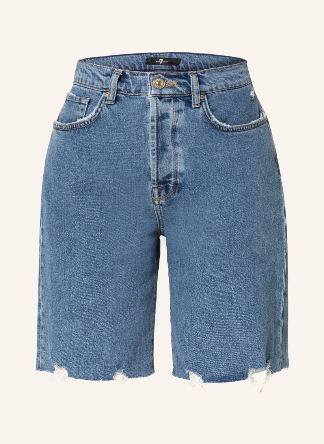 Image of 7 For All Mankind Jeansshorts Andy blau