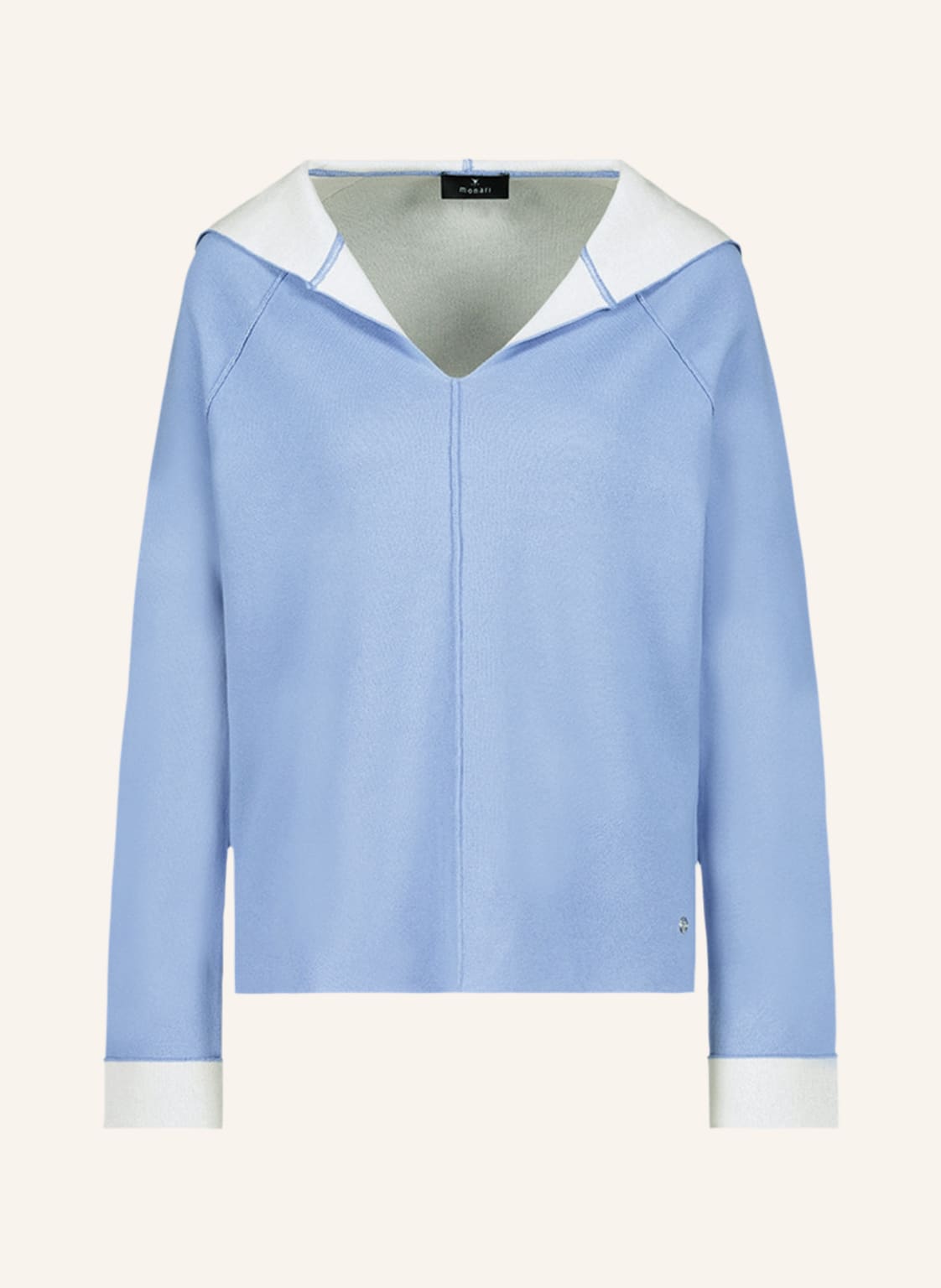 Image of Monari Strick-Hoodie blau