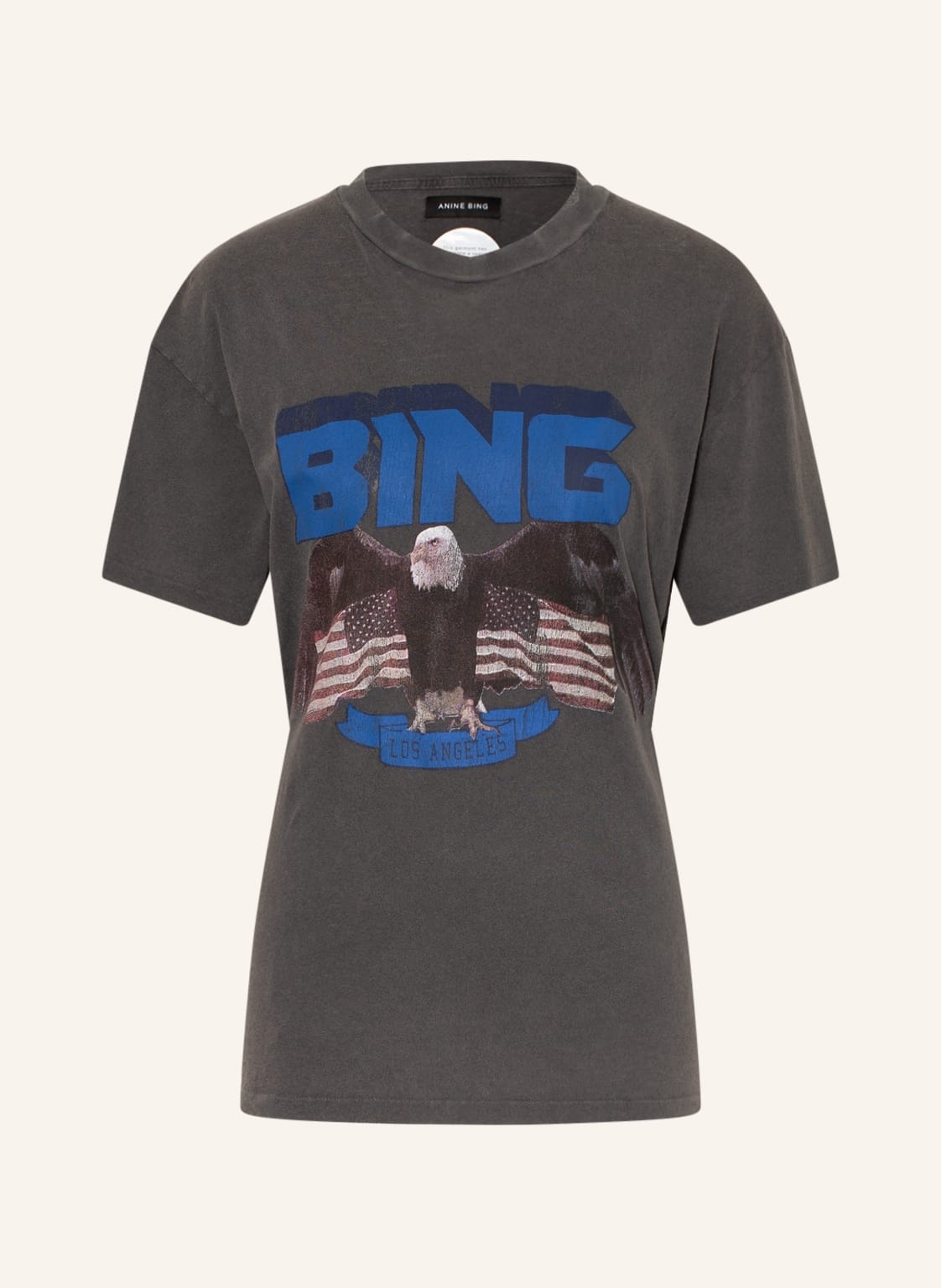 Image of Anine Bing T-Shirt Vintage Bing Tee schwarz