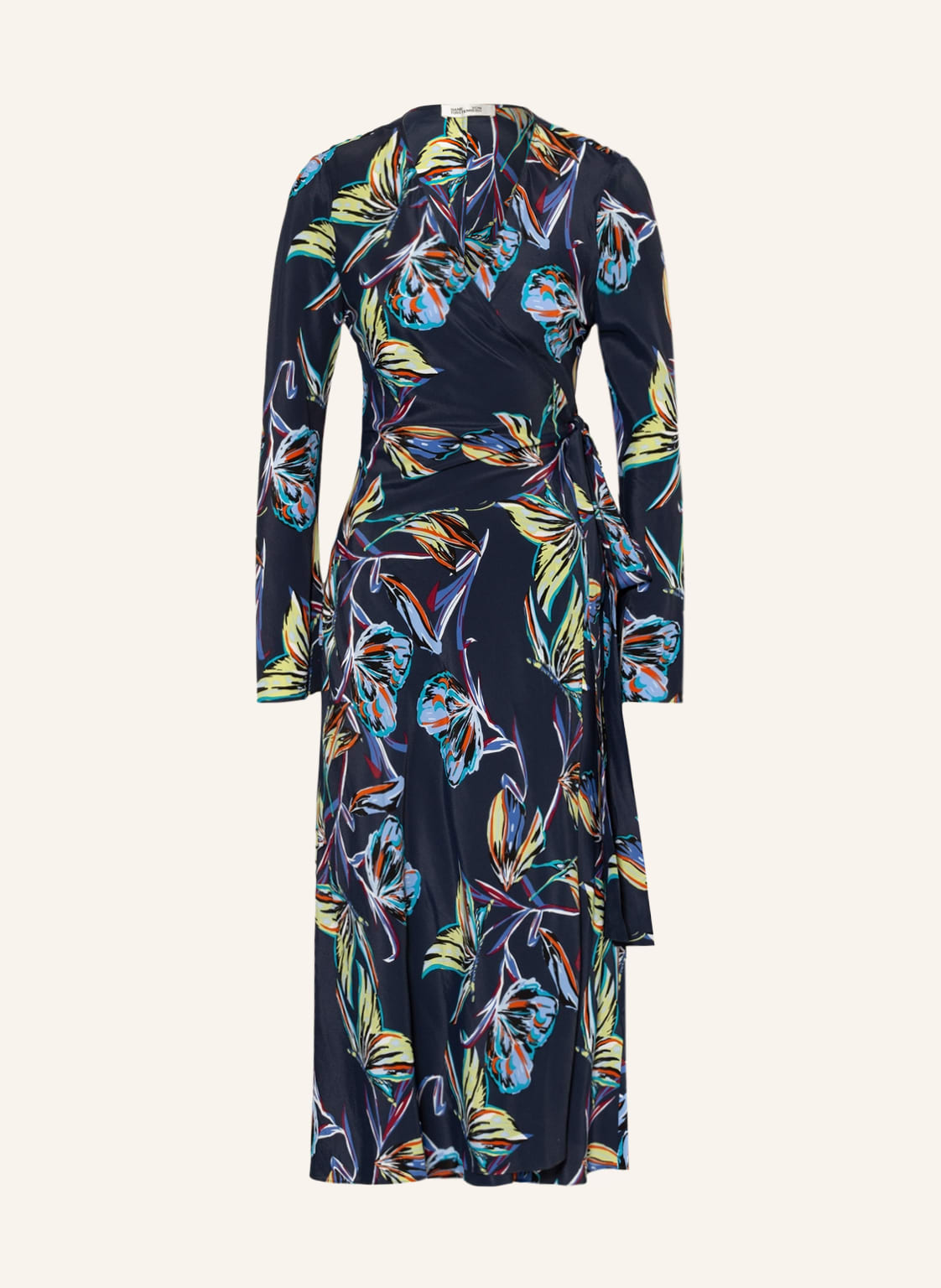 Image of Diane Von Furstenberg Wickelkleid Tilly Mit Seide blau