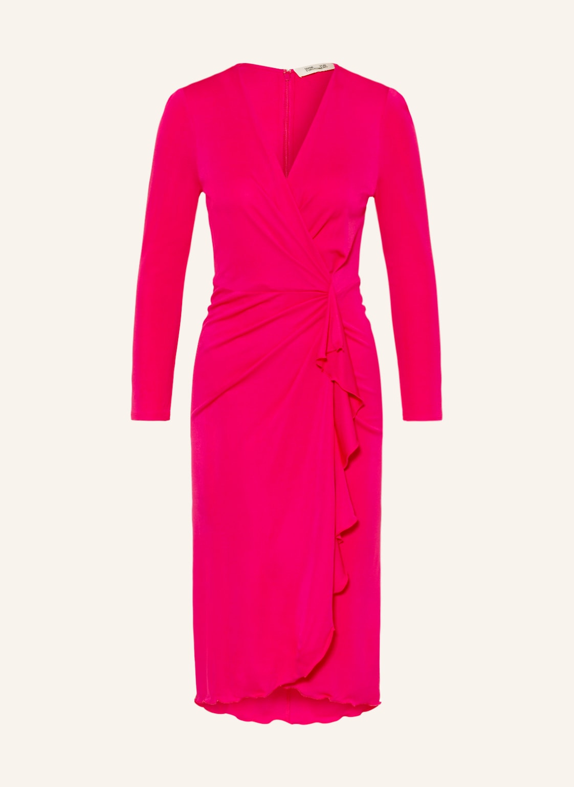 Image of Diane Von Furstenberg Kleid Aradia In Wickeloptik pink
