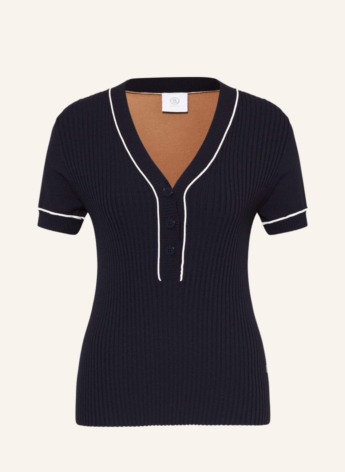 Image of Bogner Strickshirt Amber blau