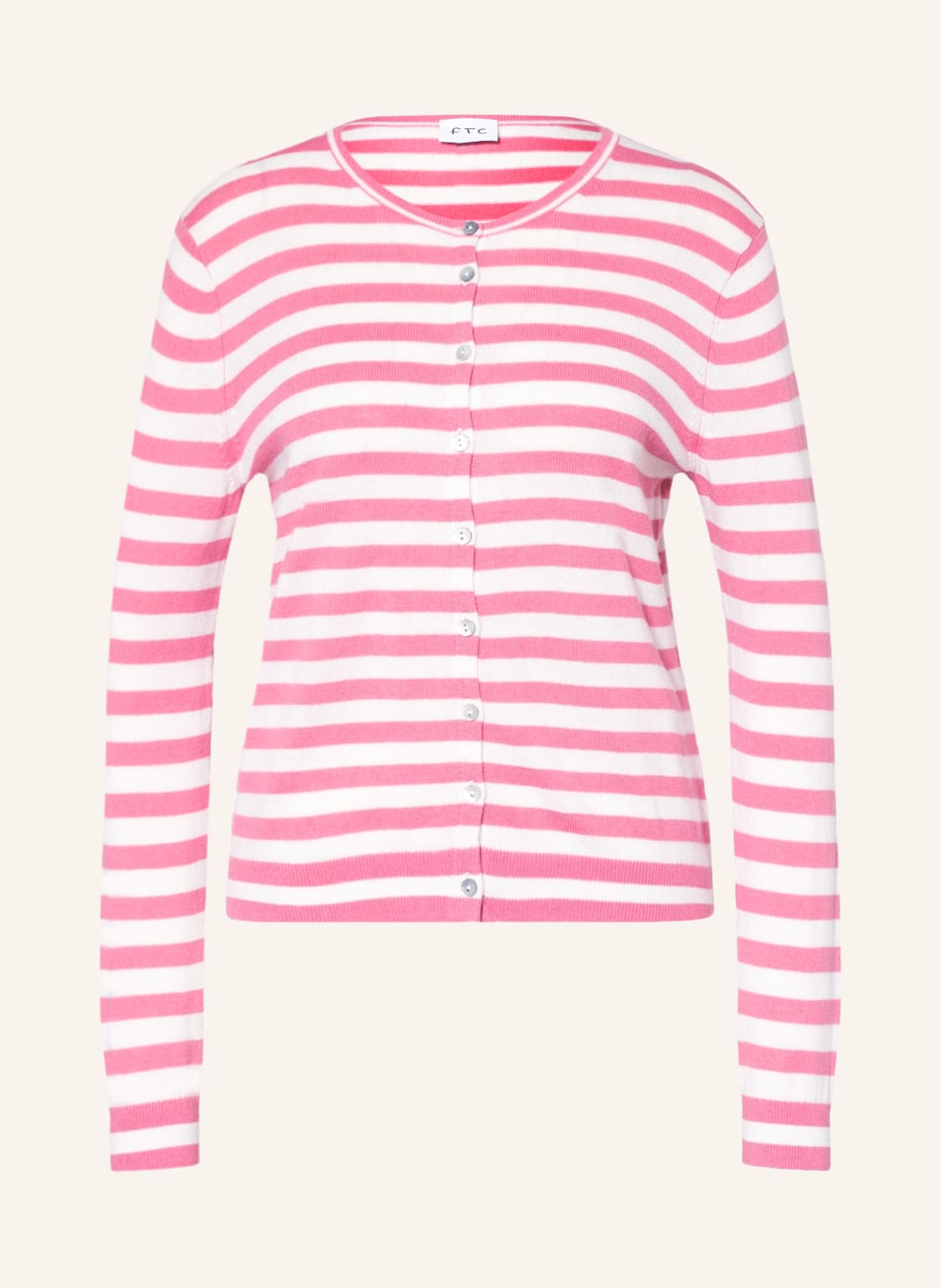 Image of Ftc Cashmere Strickjacke rosa