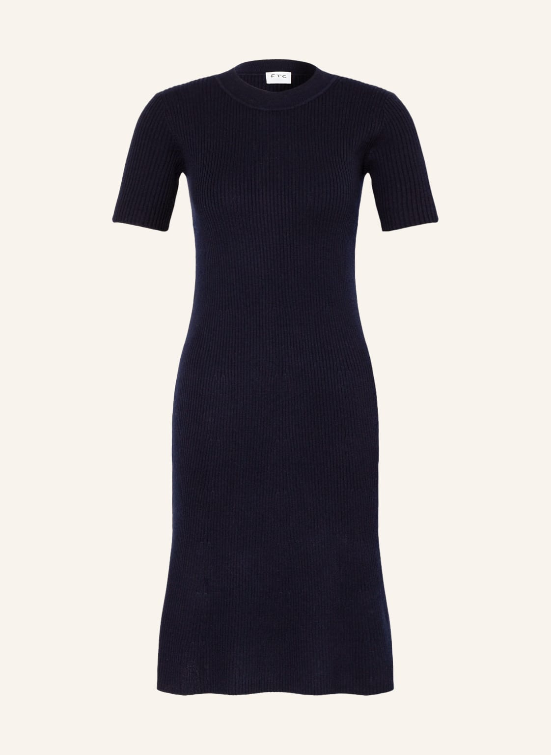 Image of Ftc Cashmere Strickkleid Mit Cashmere blau
