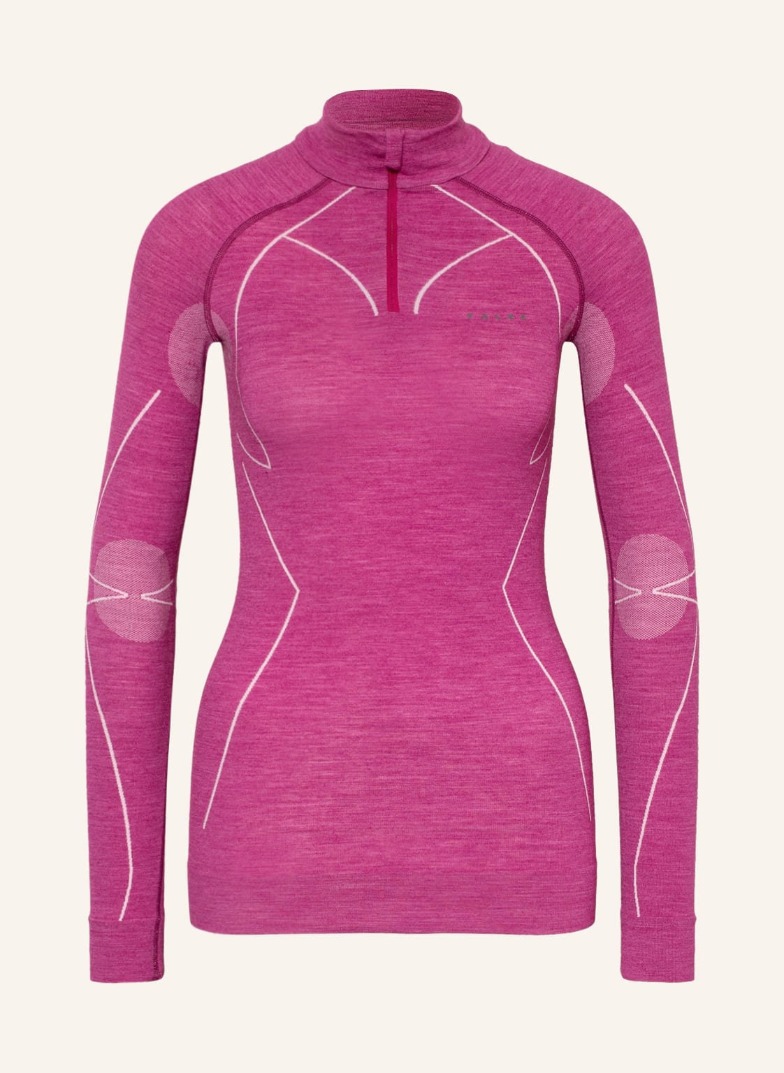 Image of Falke Funktionswäsche-Shirt Wool-Tech Mit Merinowolle pink