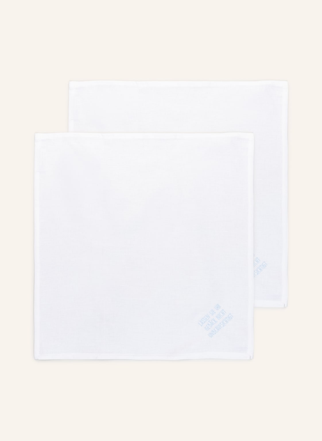 Image of Mynapkin 2er-Set Stoffservietten Mit Leinen blau