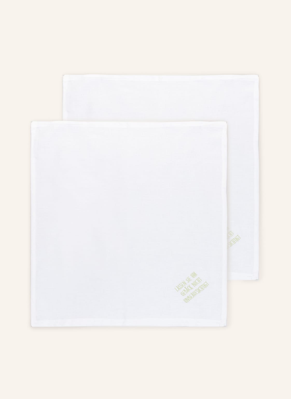 Image of Mynapkin 2er-Set Stoffservietten Mit Leinen gruen
