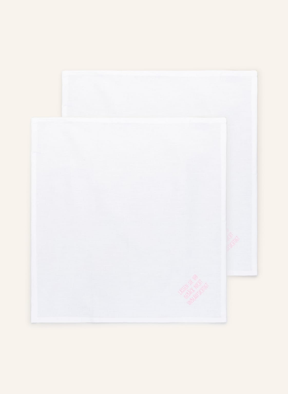 Image of Mynapkin 2er-Set Stoffservietten Mit Leinen rosa