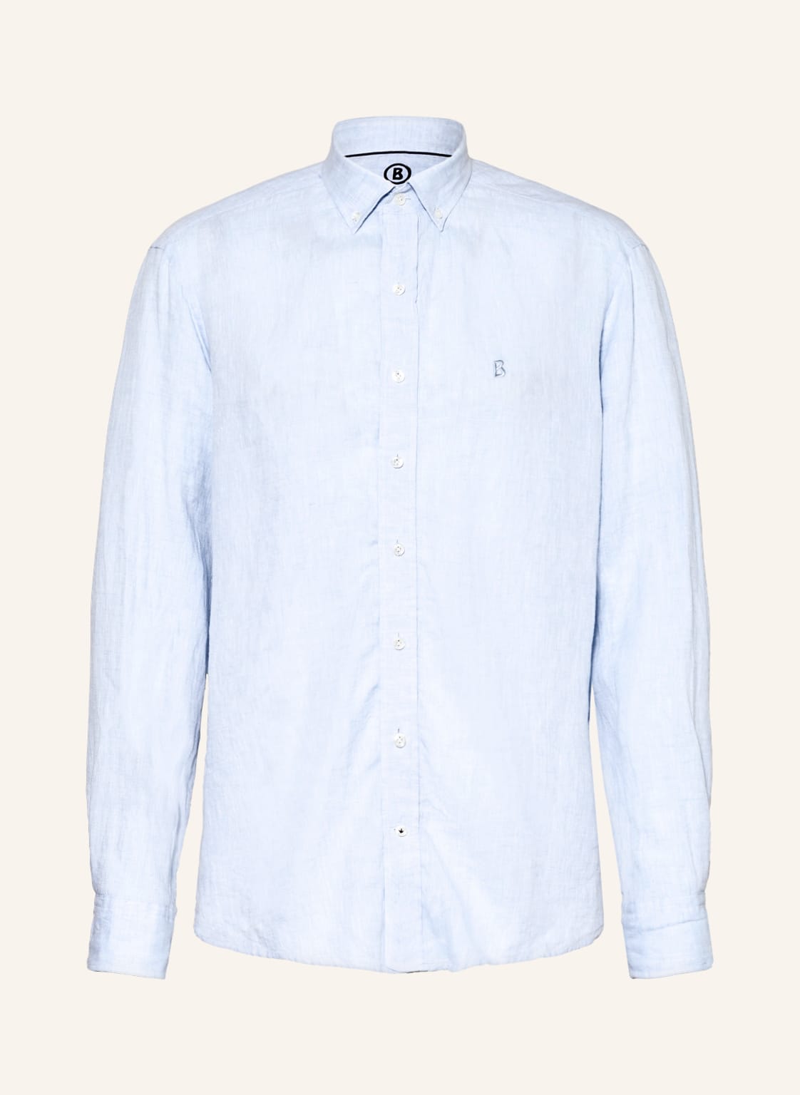 Image of Bogner Leinenhemd Timt Prime Fit blau