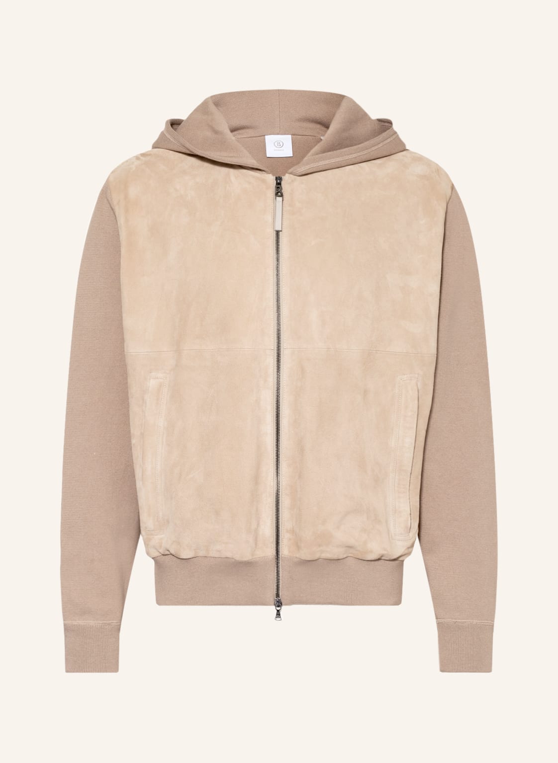 Image of Bogner Lederjacke Diego Im Materialmix braun