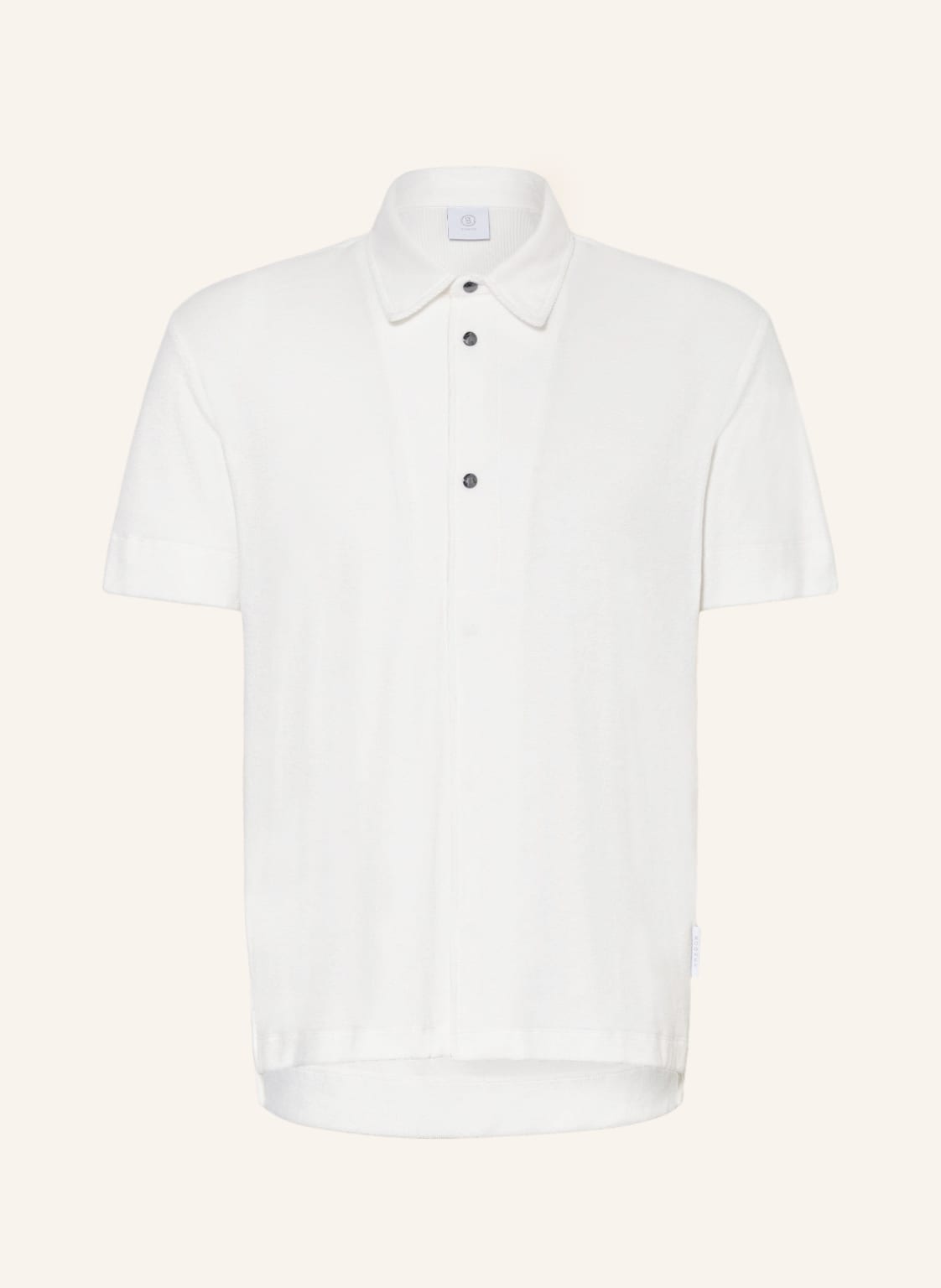 Image of Bogner Kurzarm-Hemd Kian Loose Fit Aus Frottee weiss