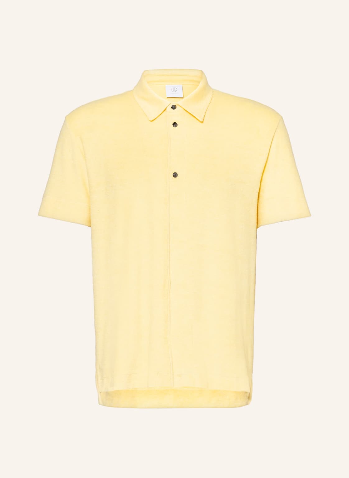 Image of Bogner Kurzarm-Hemd Kian Loose Fit Aus Frottee gelb