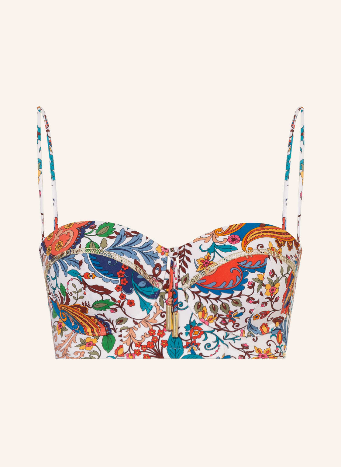 Image of Maryan Mehlhorn Bügel-Bikini-Top Libertine Mit Glanzgarn weiss