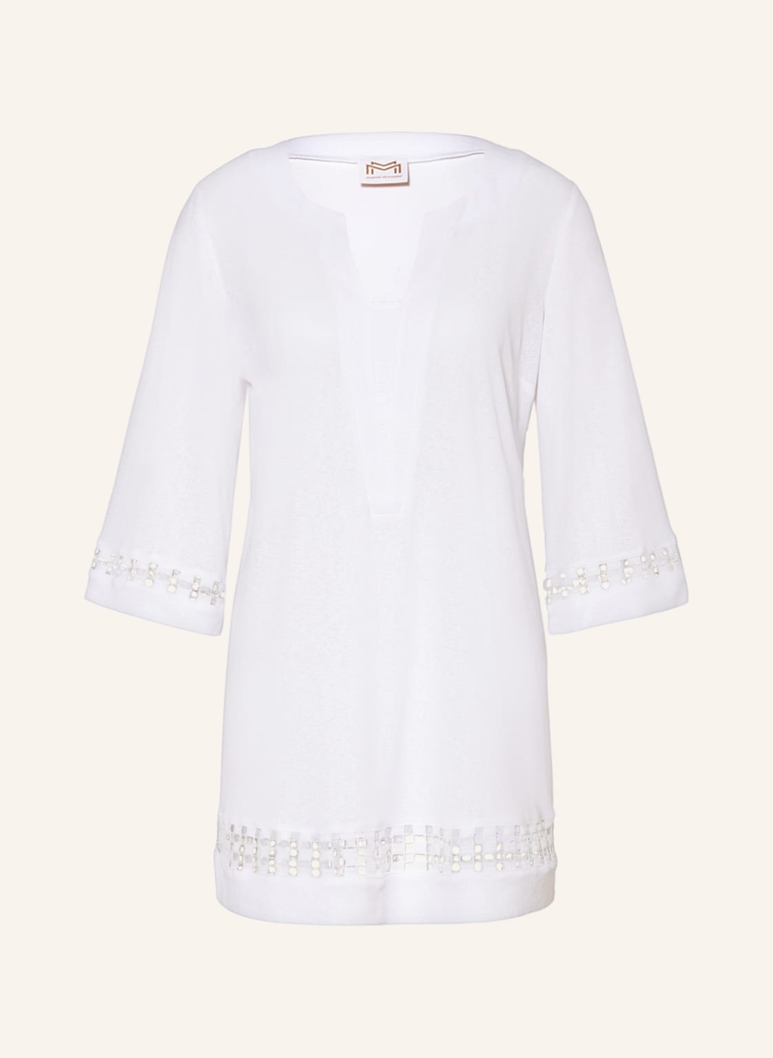 Image of Maryan Mehlhorn Tunika Porcelain Mit 3/4-Arm weiss