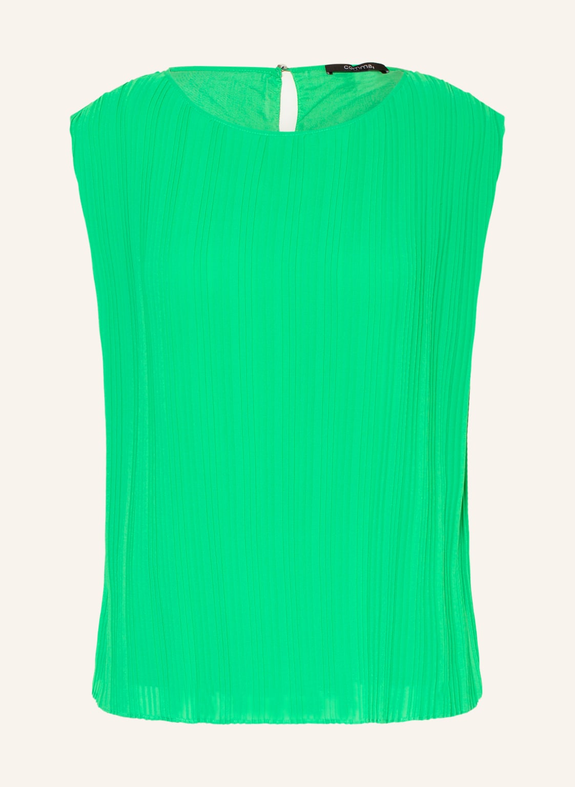 Image of Comma Plisseetop gruen