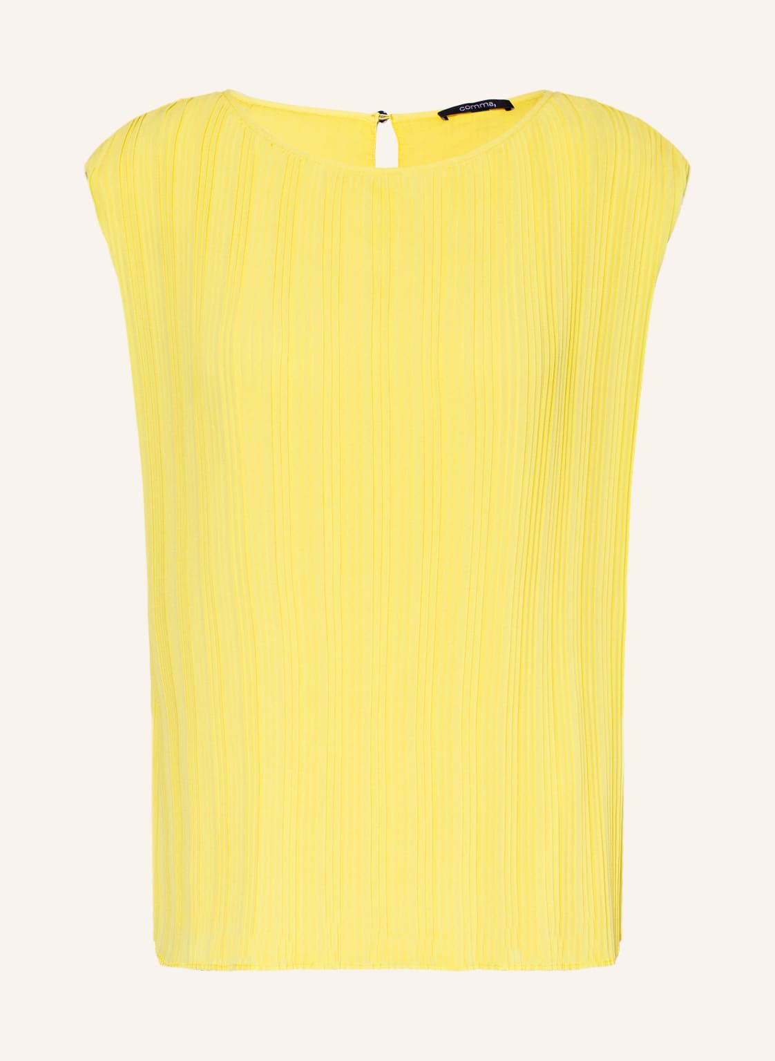 Image of Comma Plisseetop gelb