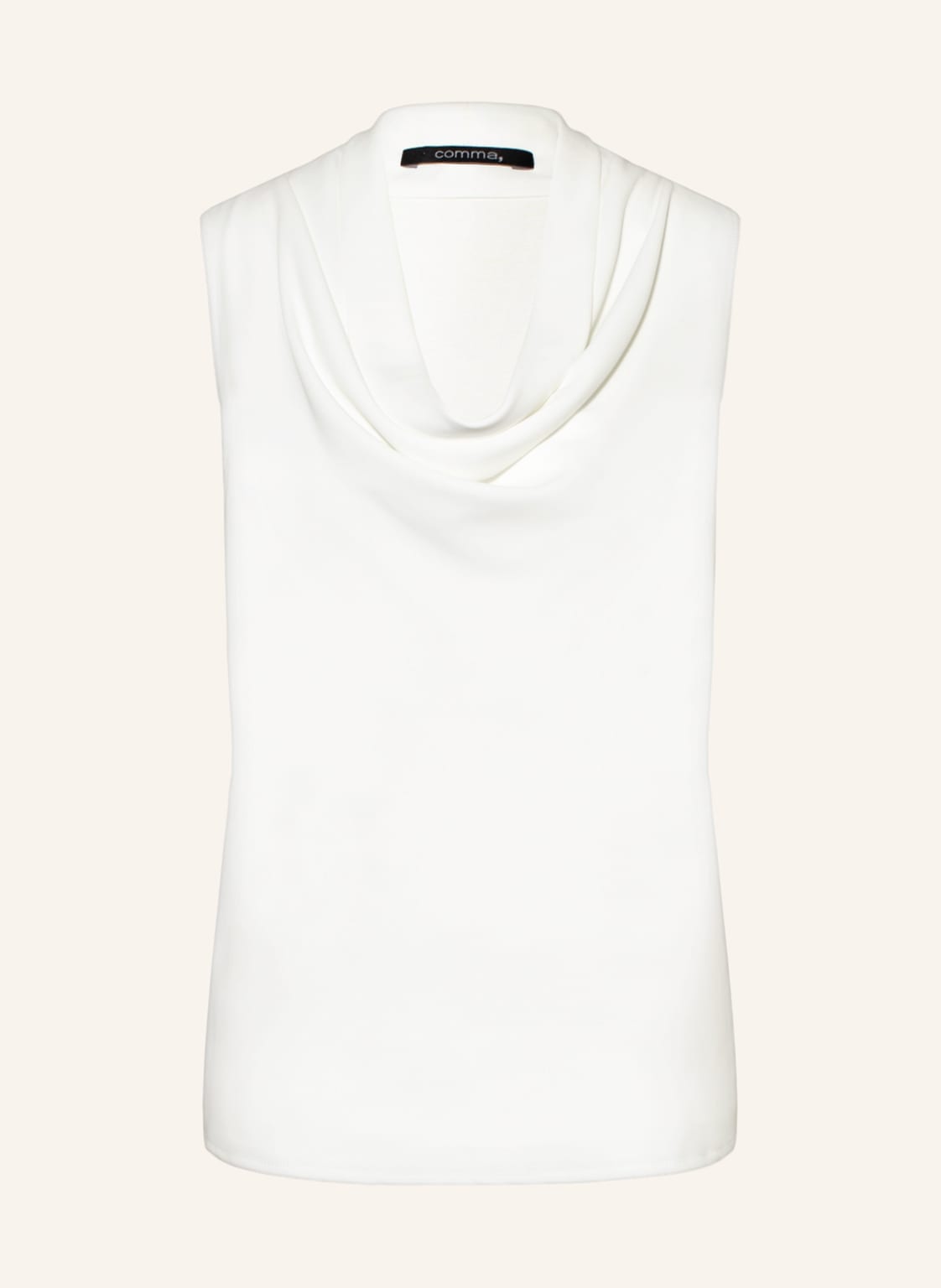 Image of Comma Blusentop Im Materialmix weiss