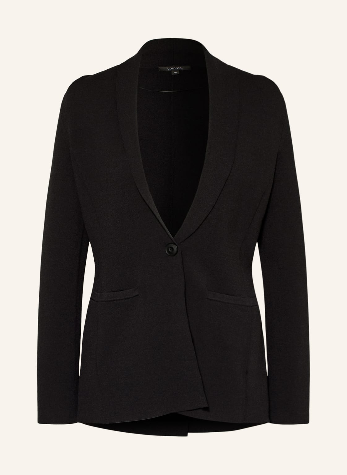 Image of Comma Strick-Blazer schwarz