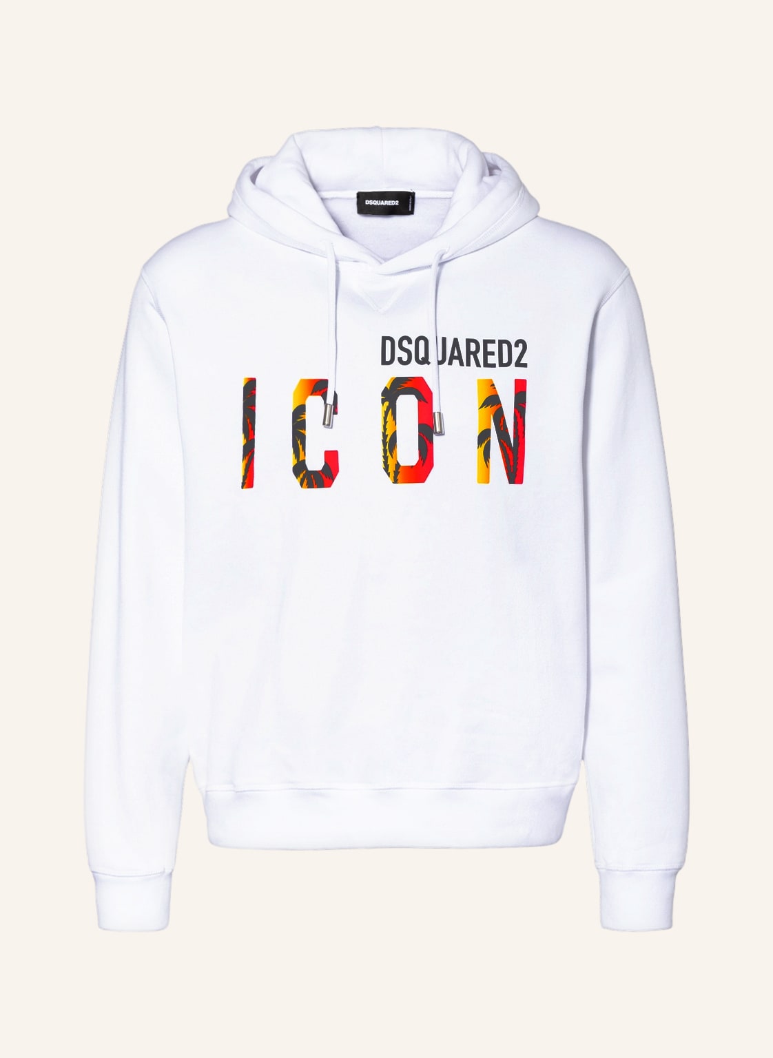Image of dsquared2 Hoodie Icon Sunrise weiss
