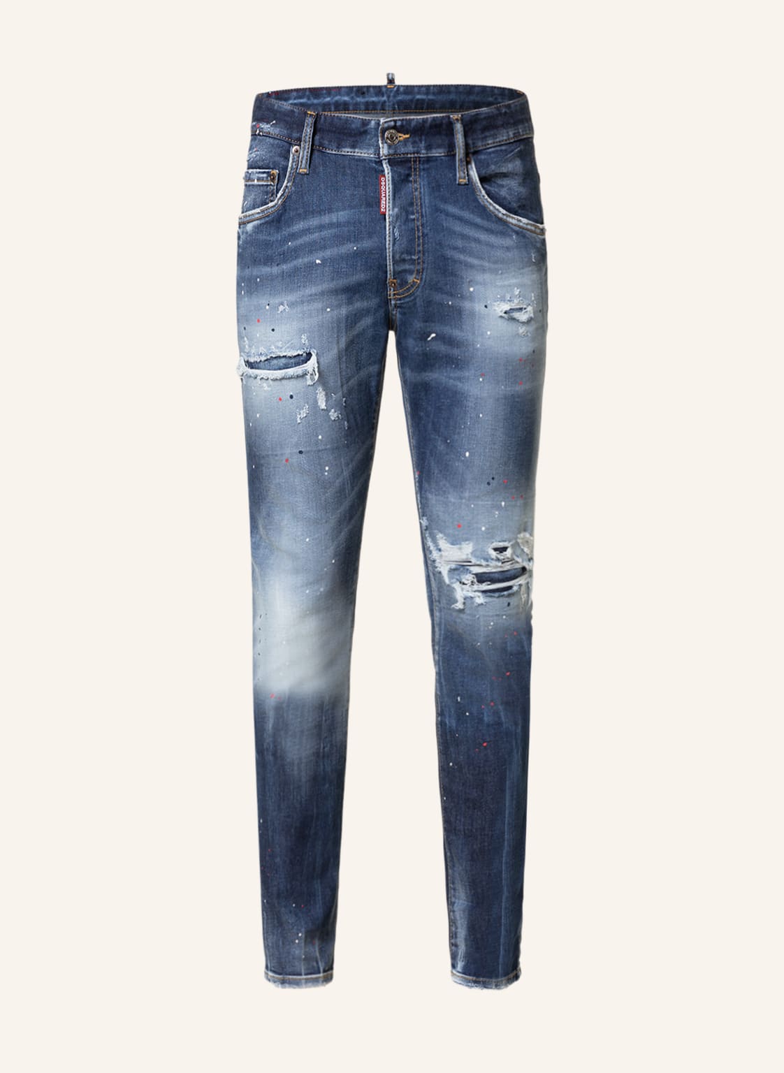 Image of dsquared2 Destroyed Jeans Super Twinky Jean Extra Slim Fit blau