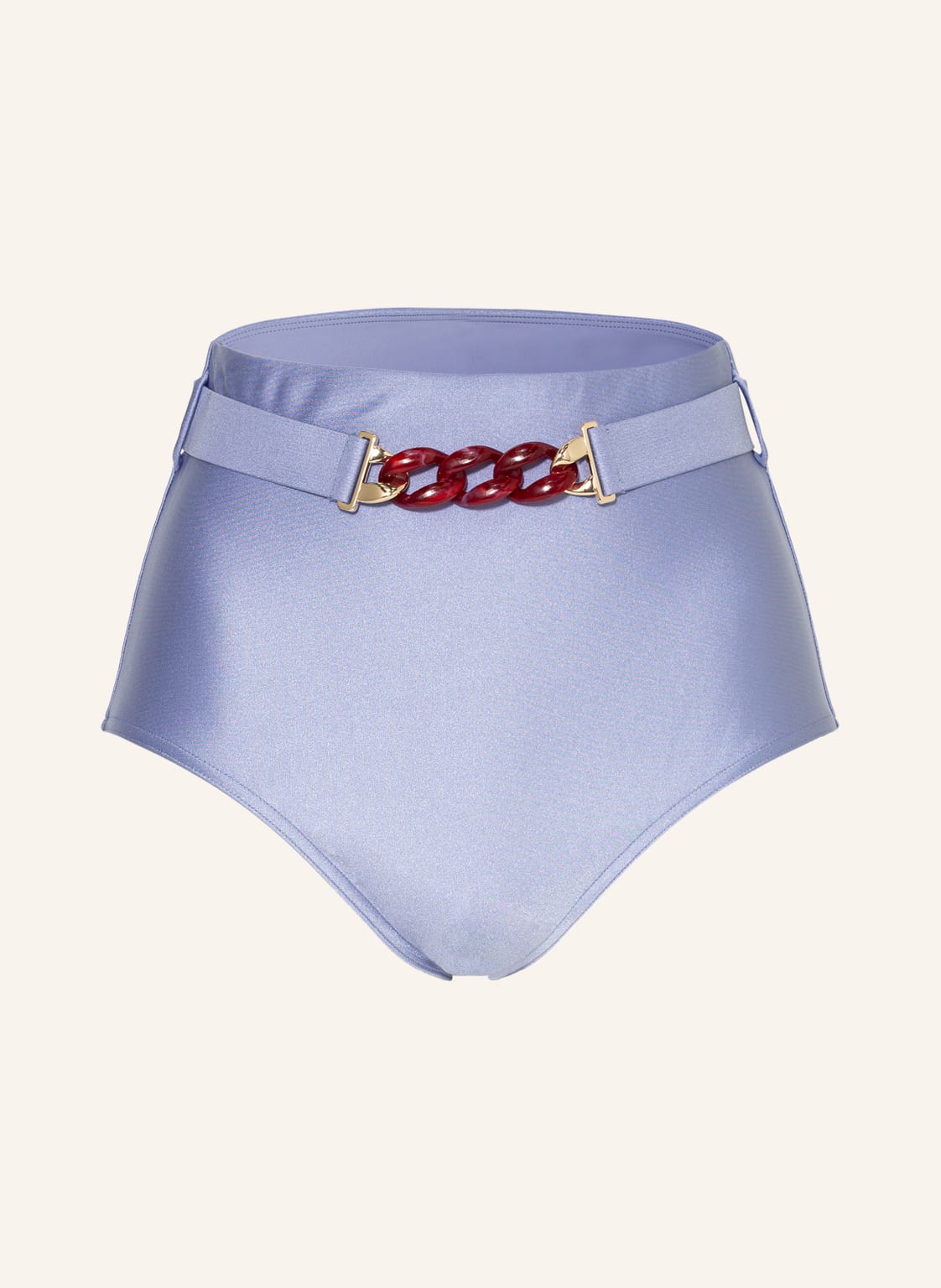 Image of Zimmermann High-Waist-Bikini-Hose Cira Chain Belt violett