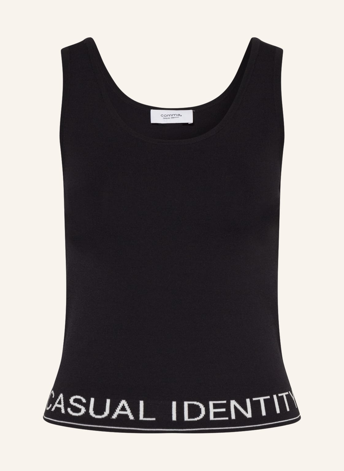 Image of Comma Casual Identity Stricktop blau