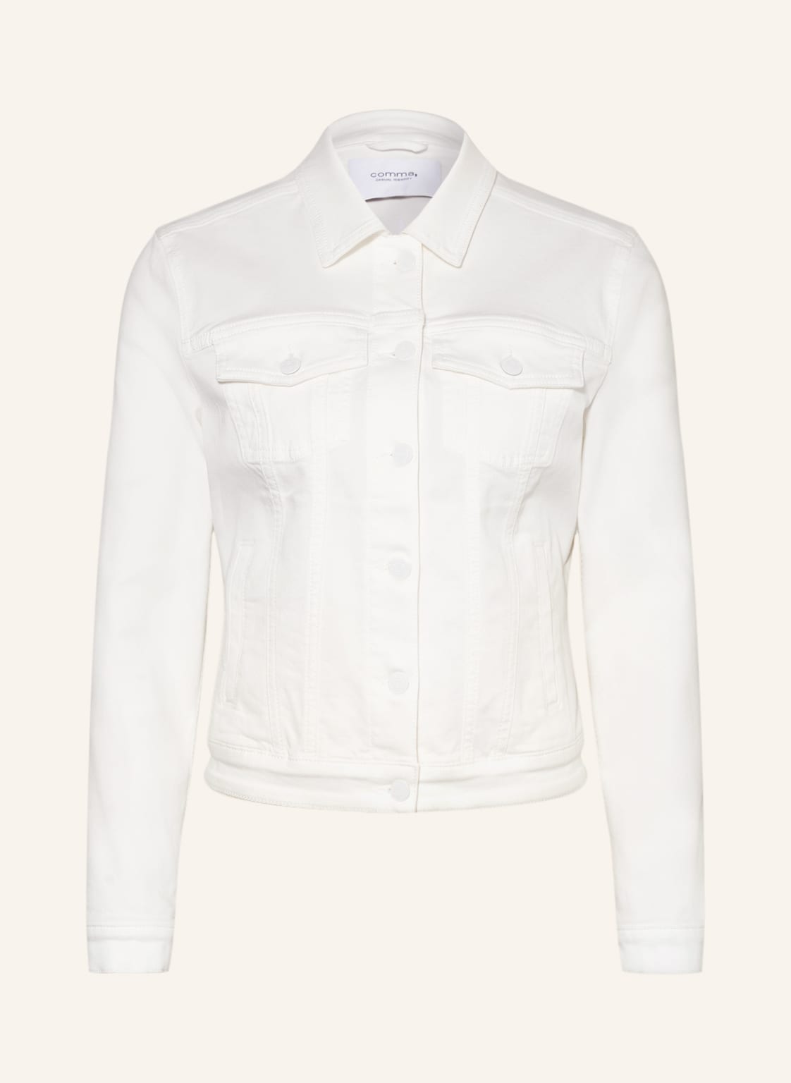 Image of Comma Casual Identity Jeansjacke weiss