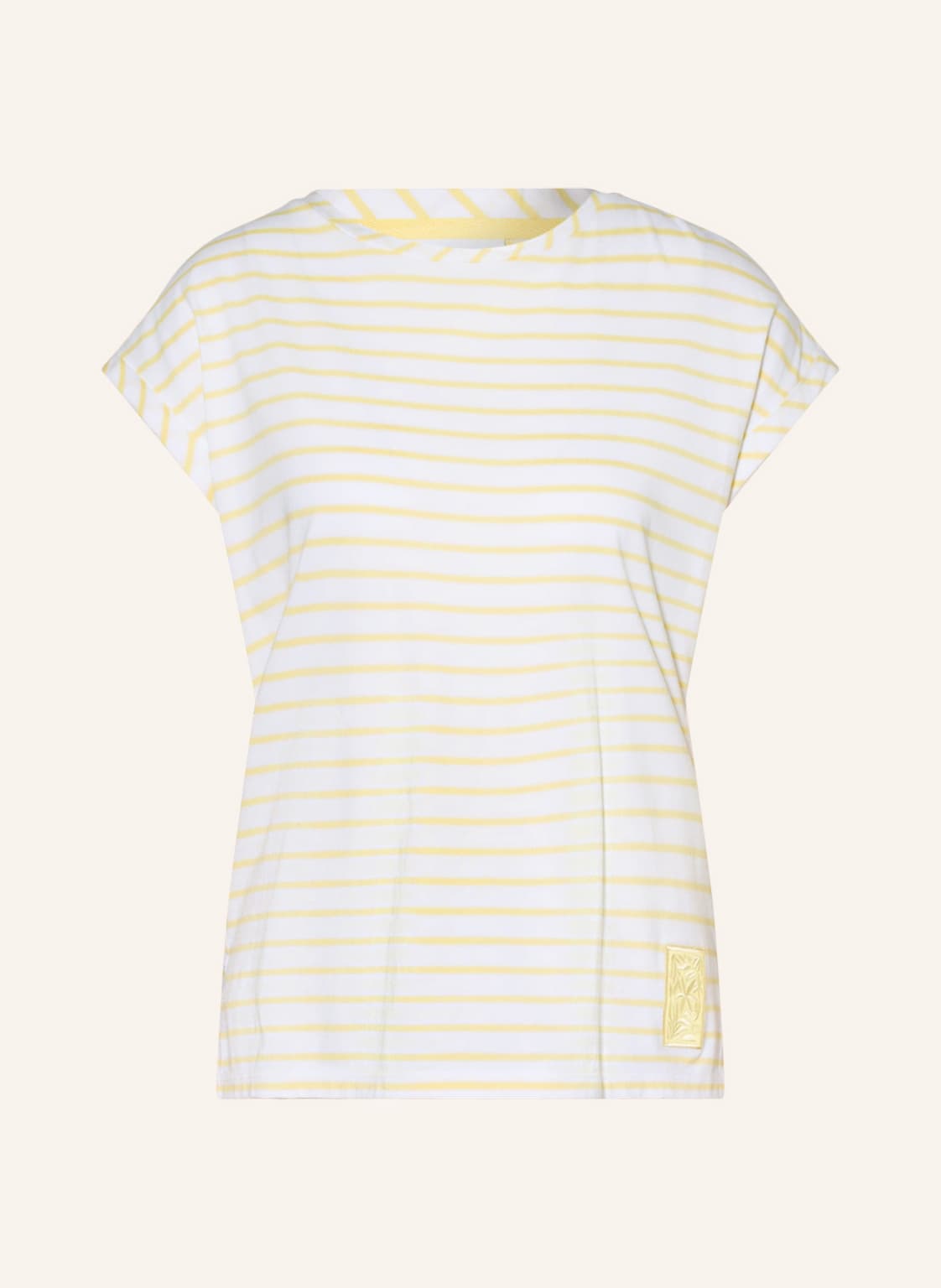 Image of Comma Casual Identity T-Shirt gelb