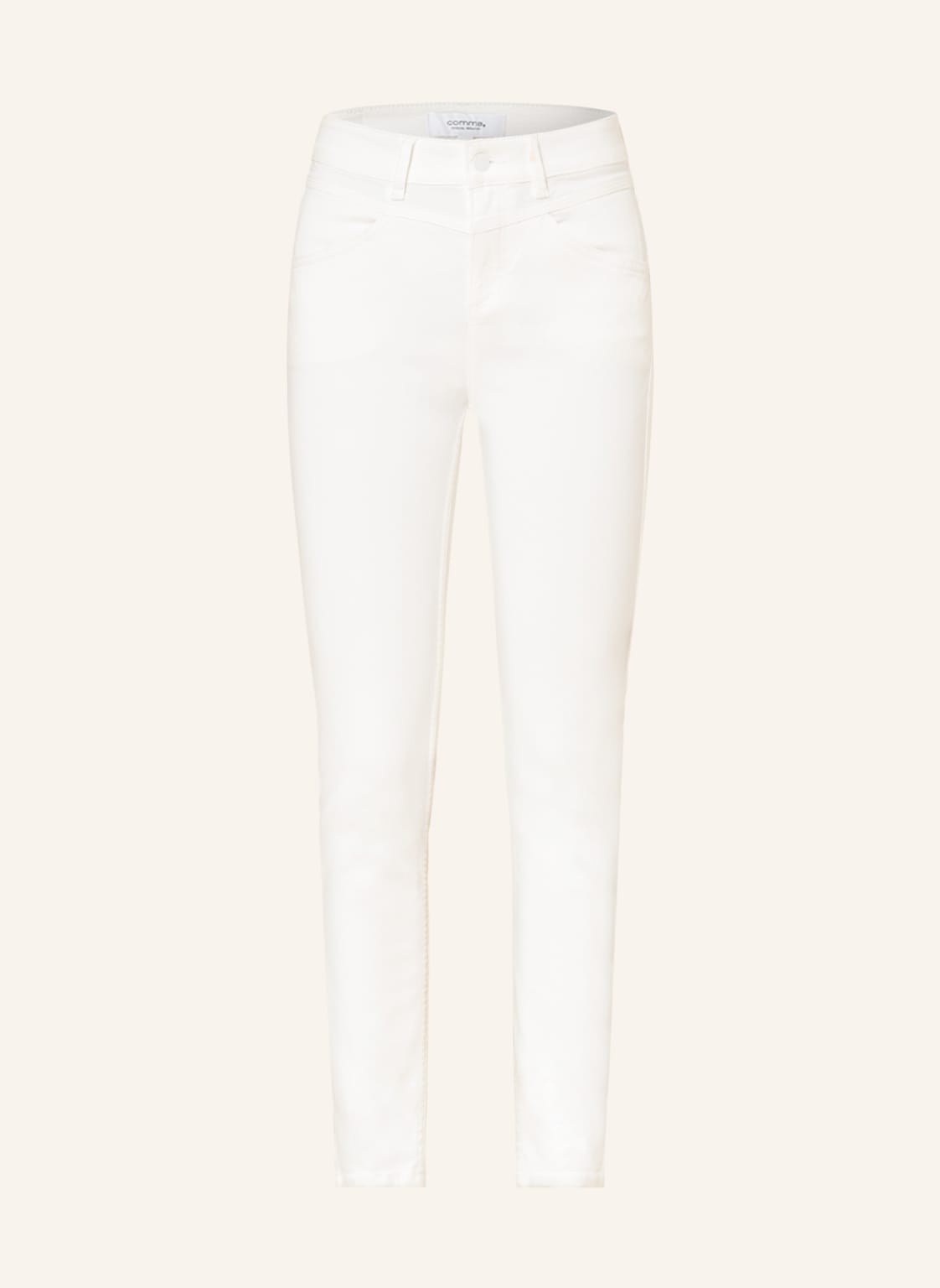 Image of Comma Casual Identity Skinny Jeans weiss