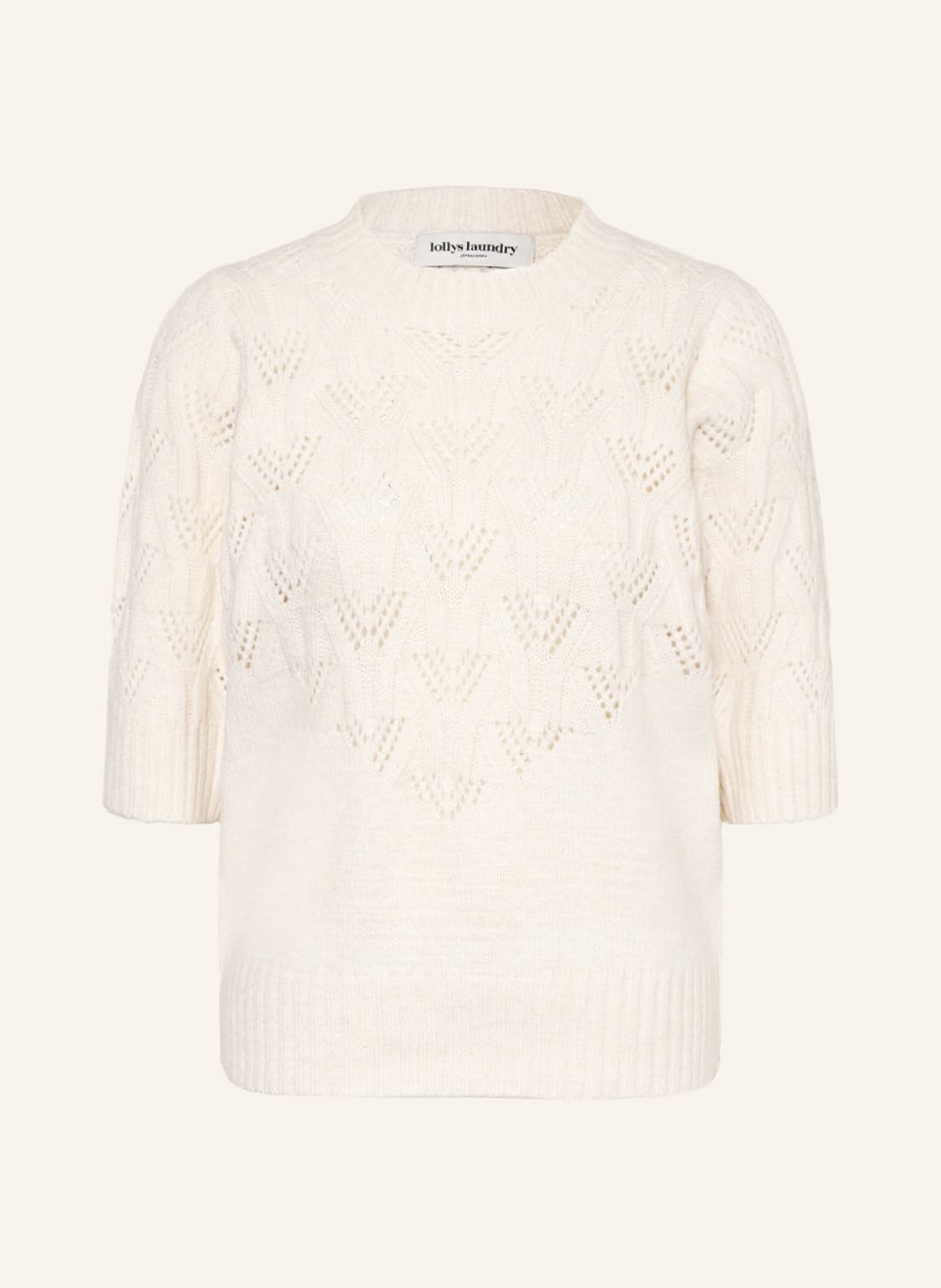 Image of Lollys Laundry Pullover Mala Mit 3/4-Arm beige