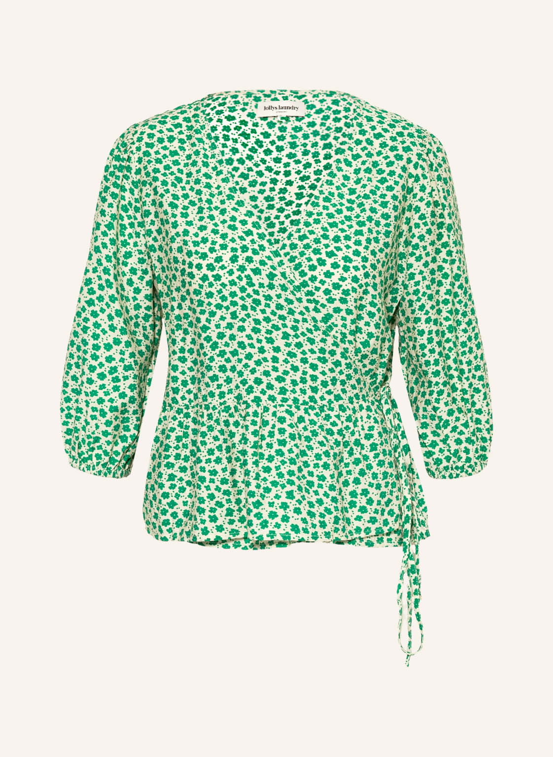 Image of Lollys Laundry Wickelbluse Petrolina Mit 3/4-Arm gruen