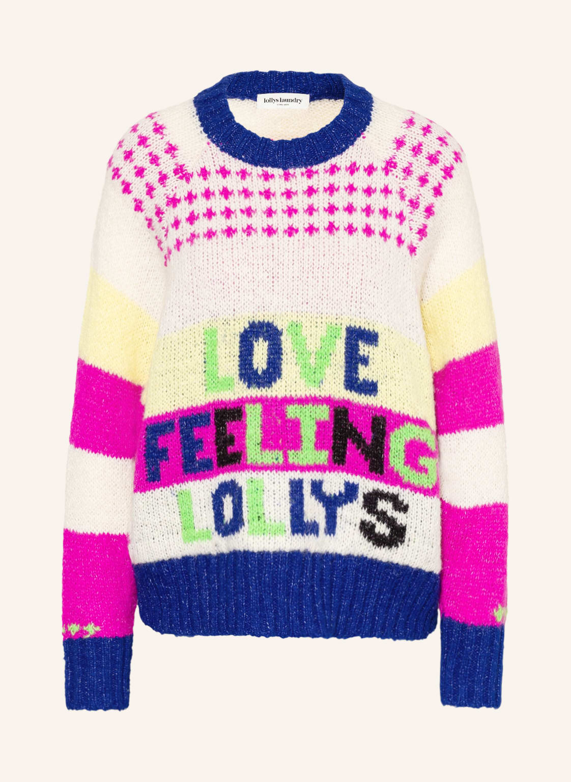 Image of Lollys Laundry Pullover Logo pink