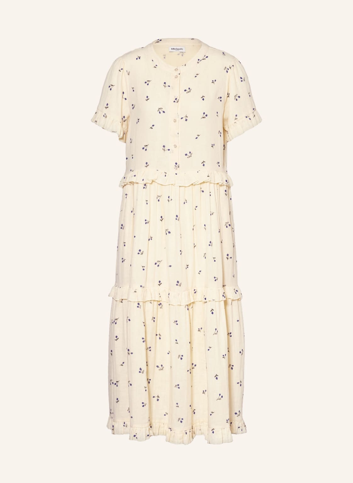 Image of Lollys Laundry Kleid Suzie Mit Rüschen gelb