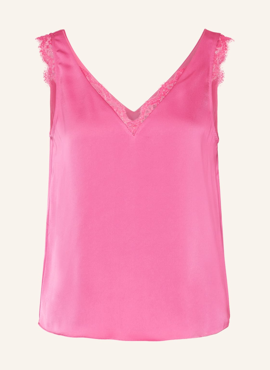 Image of V By Vera Mont Top Mit Spitze rosa