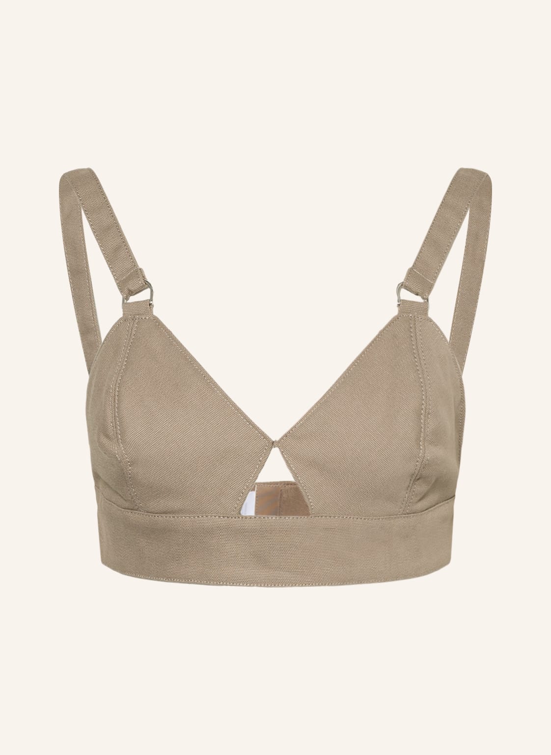 Image of Remain Birger Christensen Cropped-Top Canvas gruen