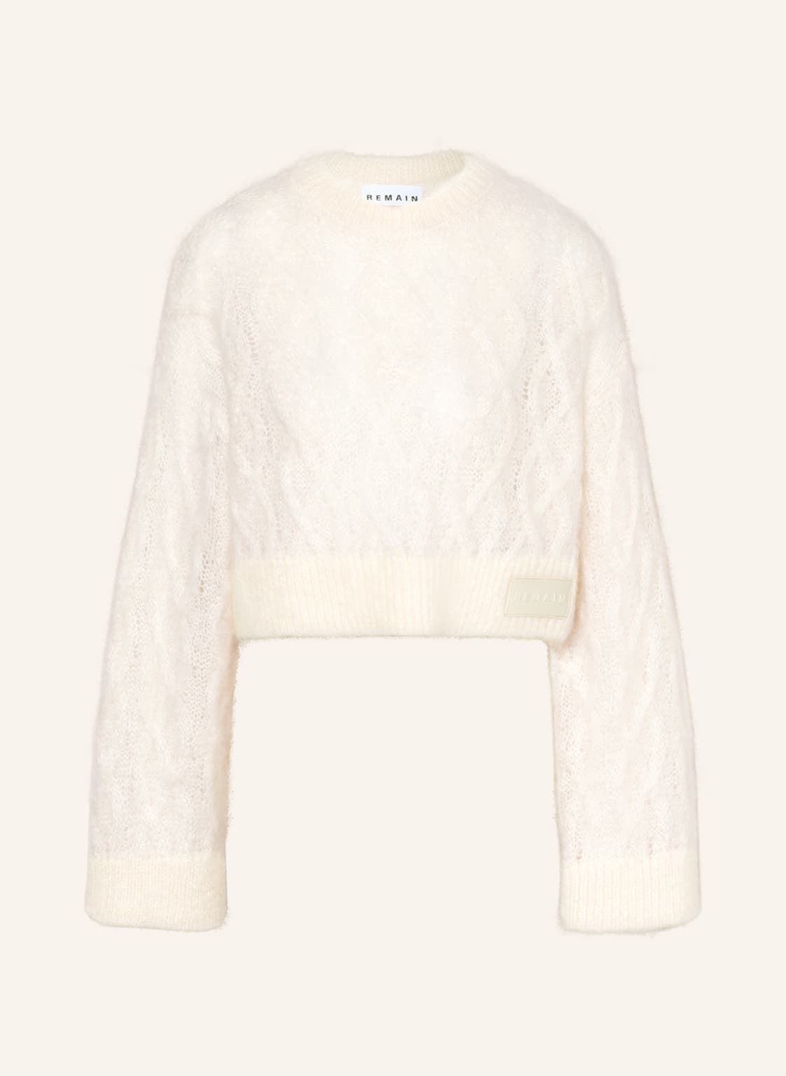 Image of Remain Birger Christensen Cropped-Pullover weiss