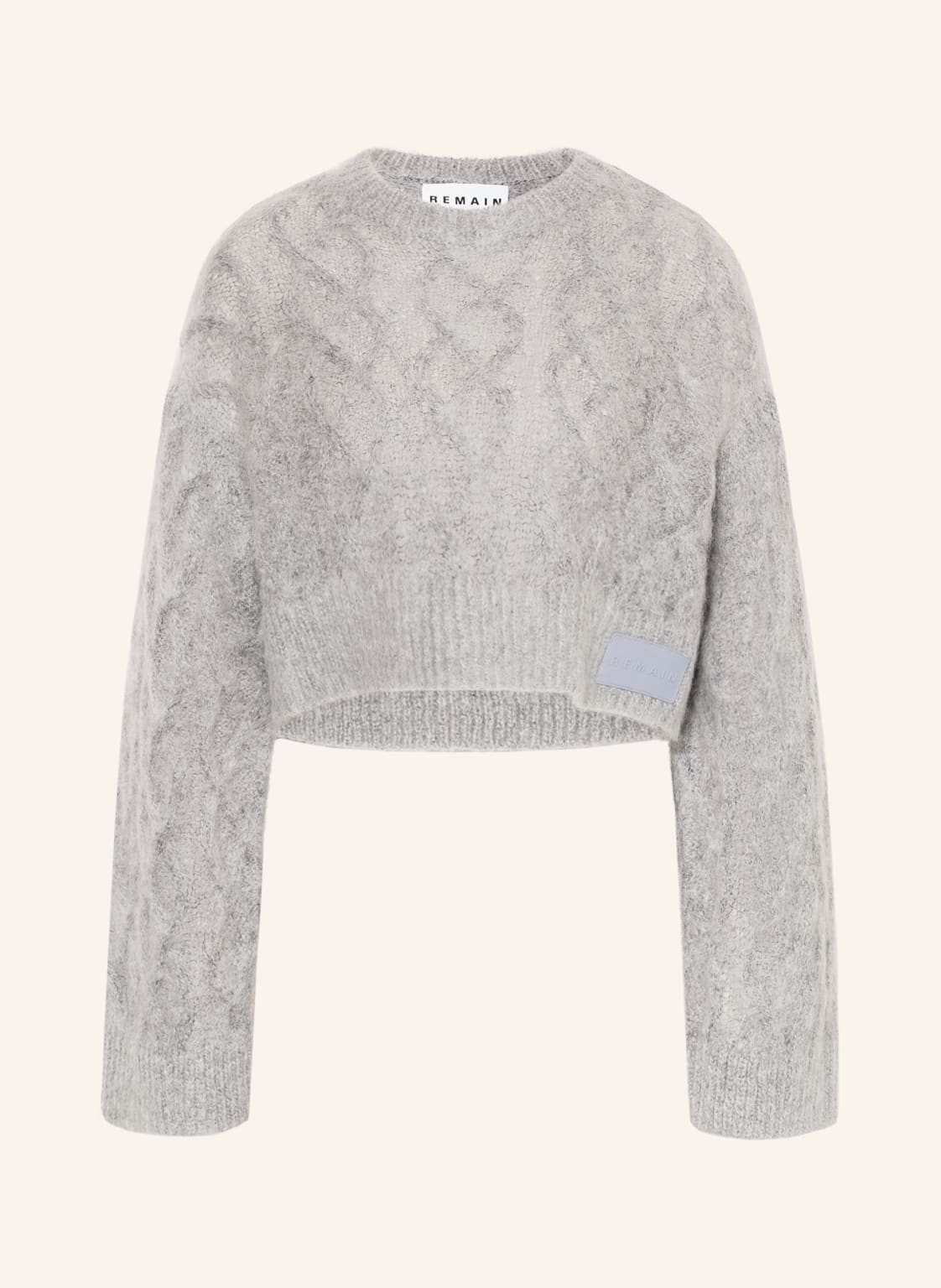Image of Remain Birger Christensen Cropped-Pullover grau
