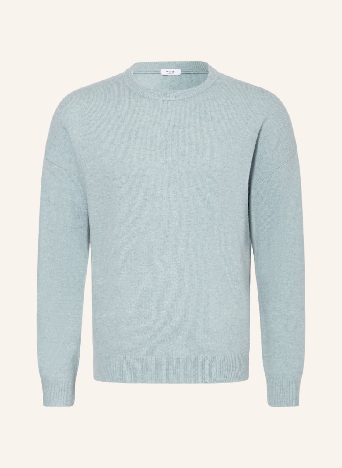 Image of Reiss Oversized-Pullover Parks Aus Merinowolle gruen