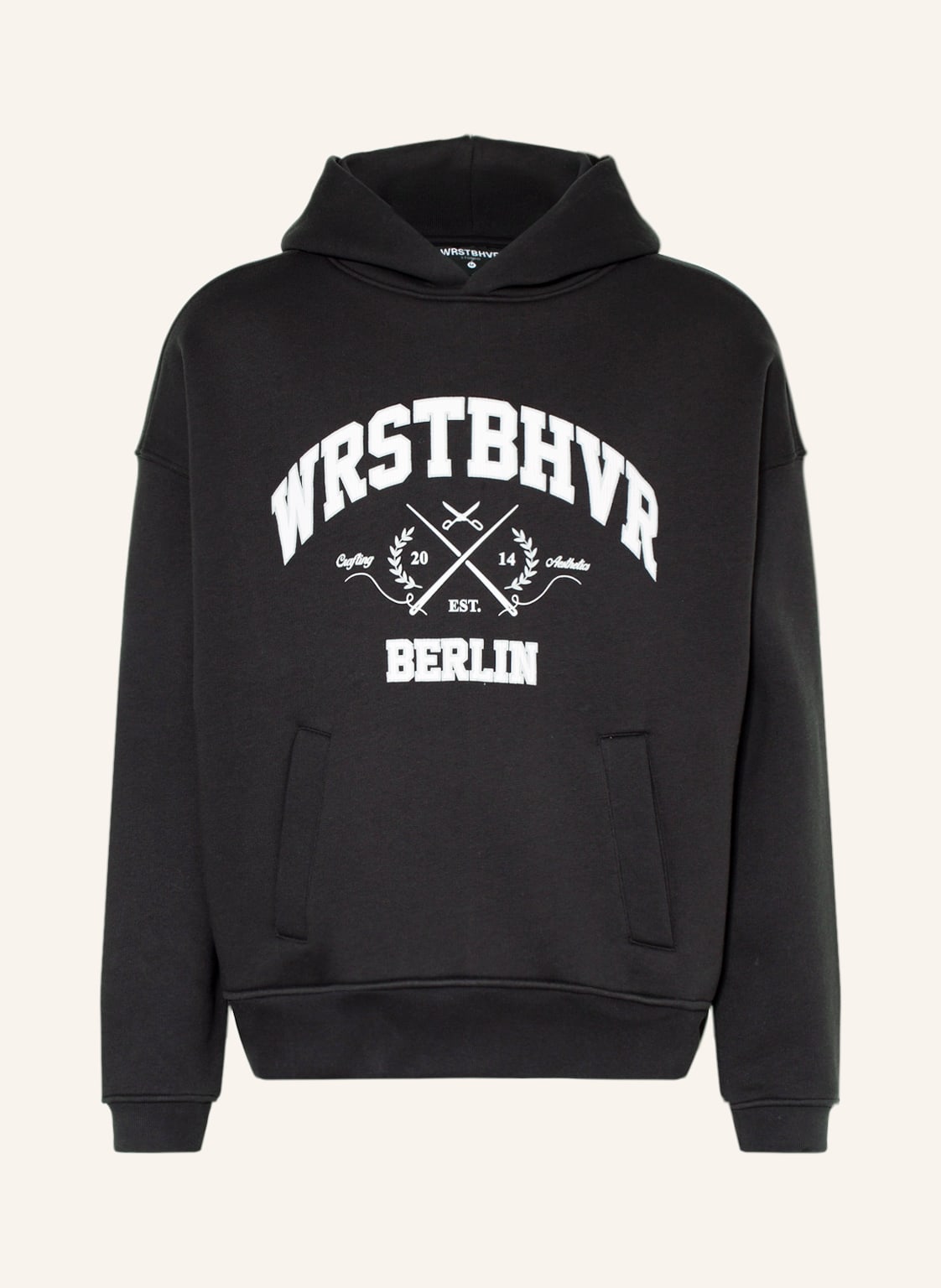 Image of Wrstbhvr Oversized-Hoodie Tailr schwarz