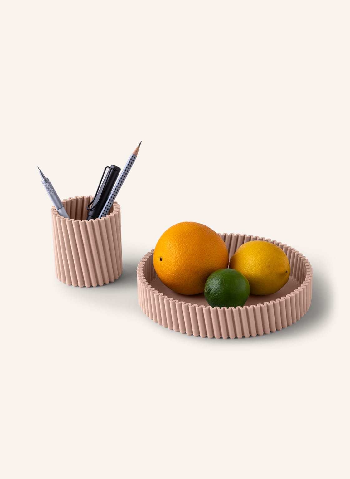 Image of Bene For Home Set Bfriends: Tablett Und Stiftehalter orange