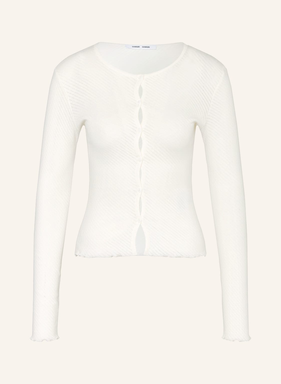 Image of Samsøe Samsøe Strickjacke Juni beige