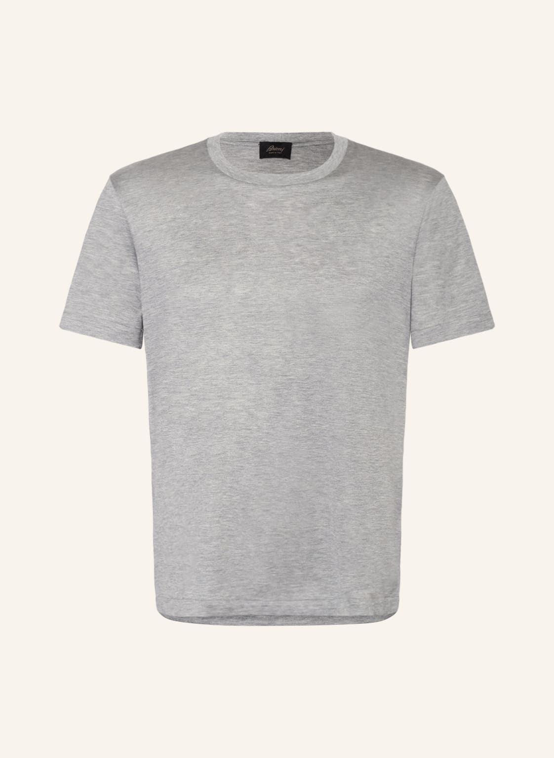 Image of Brioni T-Shirt Aus Seide grau