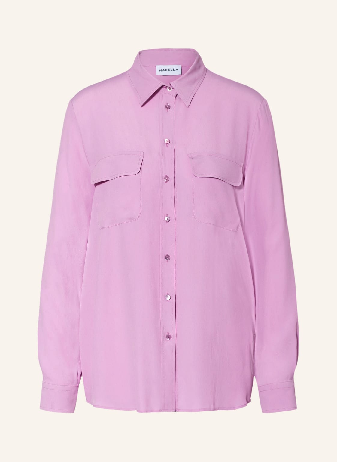 Image of Marella Hemdbluse Caldaia Mit Seide violett