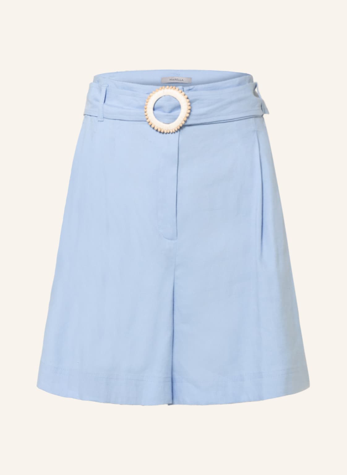 Image of Marella Shorts Cascata Mit Leinen blau